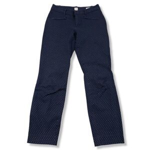 Gap Pants Size 0 Women's Gap Curvy Skinny Ankle Stretch Blue With White Spots